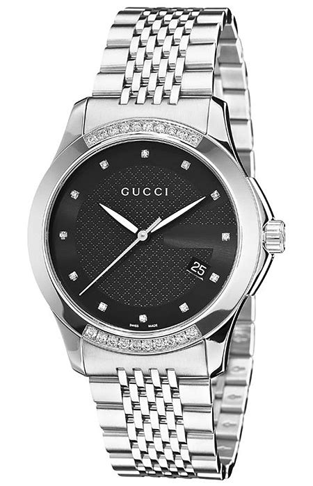 gucci watch diamond bezel|gucci g timeless diamond watch.